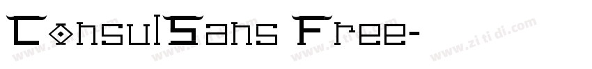 ConsulSans Free字体转换